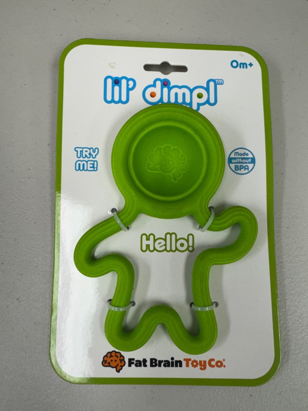 Fat Brain Toy Co. lil' dimple Green Baby Sensory Toy
